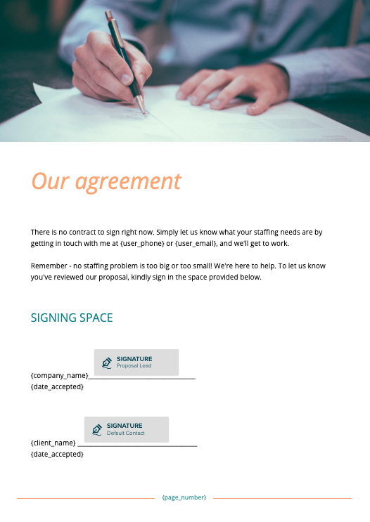Staffing Proposal Template